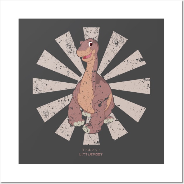 Littlefoot Retro Japanese Land Before Time Wall Art by Nova5